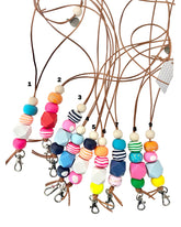Lanyard, key holder, handmade lanyard, colourful lanyard, adjustable lanyard